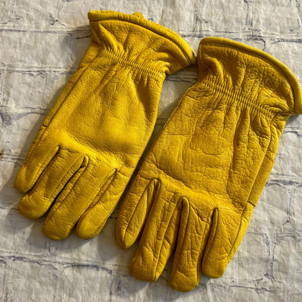 GOODFELLOW & CO LEATHER TARGET (2018) MENS YELLOW GOLDISH COLOR GLOVES SIZE L